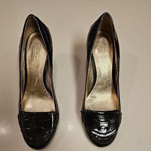 Coach Patent Leather Paulina Penny Loafer